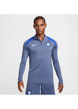 Męska treningowa koszulka piłkarska Nike Dri-FIT Inter Mediolan Strike - Niebieski ze sklepu Nike poland w kategorii T-shirty męskie - zdjęcie 174117856
