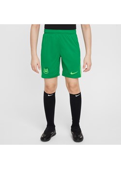 Spodenki piłkarskie dla dużych dzieci Nike Dri-FIT VfL Wolfsburg Stadium 2024/25 (wersja domowa/wyjazdowa) – replika - Zieleń ze sklepu Nike poland w kategorii Spodenki chłopięce - zdjęcie 174117887