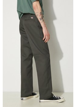 Dickies spodnie 874 Work Pant męskie kolor zielony proste DK0A4XK6OGX DK0A4XK6OGX-ZIELONY ze sklepu PRM w kategorii Spodnie męskie - zdjęcie 174118898