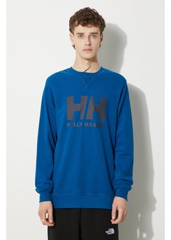 Helly Hansen bluza bawełniana męska kolor niebieski  34000 ze sklepu PRM w kategorii Bluzy męskie - zdjęcie 174118928