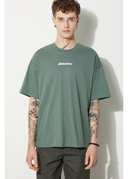 Dickies t-shirt bawełniany ENTERPRISE TEE SS męski kolor zielony z nadrukiem DK0A4YRN ze sklepu PRM w kategorii T-shirty męskie - zdjęcie 174119026
