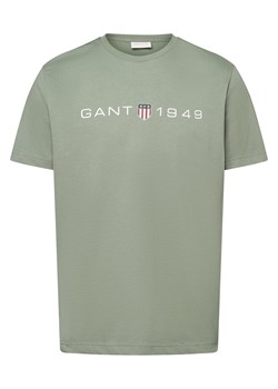 Gant T-shirt męski Mężczyźni Bawełna seledynowy nadruk ze sklepu vangraaf w kategorii T-shirty męskie - zdjęcie 174122487