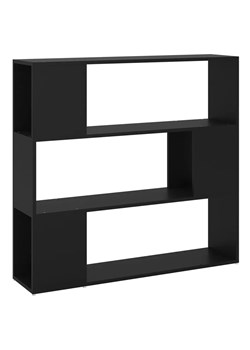 Czarny minimalistyczny regał otwarty S7-A84 ze sklepu Edinos.pl w kategorii Regały i witryny - zdjęcie 174124058