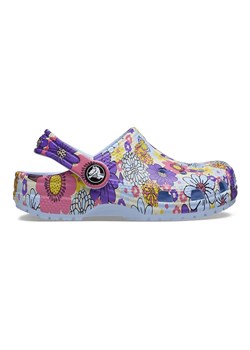 Crocs Chodaki &quot;Classic Retro Floral&quot; w kolorze błękitnym ze wzorem ze sklepu Limango Polska w kategorii Klapki dziecięce - zdjęcie 174125175