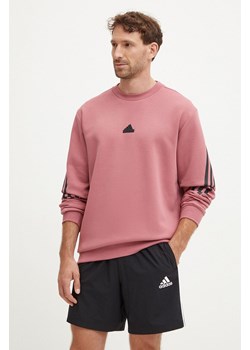 adidas bluza Future Icons męska kolor różowy z aplikacją IW6087 ze sklepu ANSWEAR.com w kategorii Bluzy męskie - zdjęcie 174126538