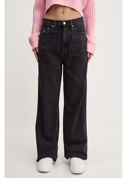 Tommy Jeans jeansy damskie kolor czarny DW0DW18186 ze sklepu ANSWEAR.com w kategorii Jeansy damskie - zdjęcie 174126919