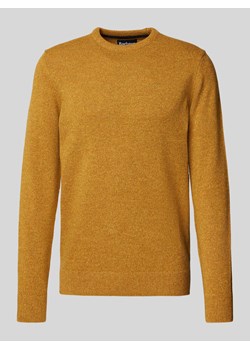 Sweter z dzianiny z wyhaftowanym logo model ‘Tisbury’ ze sklepu Peek&Cloppenburg  w kategorii Swetry męskie - zdjęcie 174127545