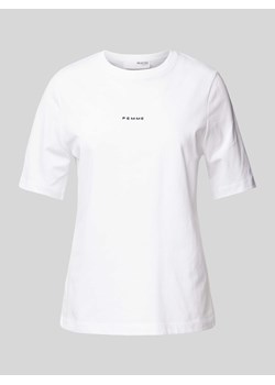 T-shirt z wyhaftowanym logo model ‘SIGNE-HANKIE’ ze sklepu Peek&Cloppenburg  w kategorii Bluzki damskie - zdjęcie 174127808