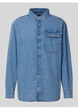 Kurtka jeansowa z kieszenią na piersi model ‘WILSON’ ze sklepu Peek&Cloppenburg  w kategorii Kurtki męskie - zdjęcie 174127886