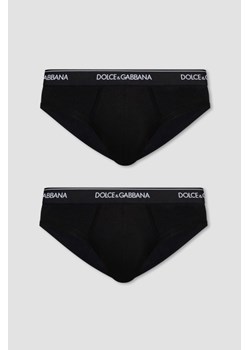 DOLCE & GABBANA Czarny 2PACK slipów, Wybierz rozmiar XXL ze sklepu outfit.pl w kategorii Majtki męskie - zdjęcie 174128209