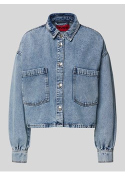 Kurtka jeansowa z kieszeniami na piersi ze sklepu Peek&Cloppenburg  w kategorii Kurtki damskie - zdjęcie 174128389