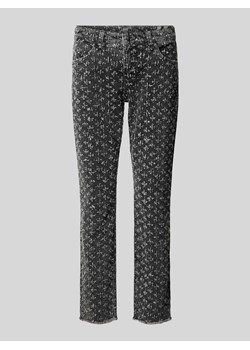 Jeansy o kroju slim fit z fakturowanym wzorem ze sklepu Peek&Cloppenburg  w kategorii Jeansy damskie - zdjęcie 174128397