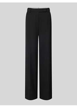 Spodnie materiałowe z szeroką nogawką ze szlufkami na pasek ze sklepu Peek&Cloppenburg  w kategorii Spodnie damskie - zdjęcie 174128429