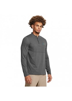 Męski longsleeve treningowy Under Armour Vanish Elite Seamless 1/4 Zip - szary ze sklepu Sportstylestory.com w kategorii T-shirty męskie - zdjęcie 174129946