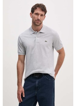 Lacoste polo bawełniane kolor szary ze sklepu ANSWEAR.com w kategorii T-shirty męskie - zdjęcie 174130575