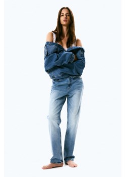 H & M - Slim Straight High Jeans - Niebieski ze sklepu H&M w kategorii Jeansy damskie - zdjęcie 174130695