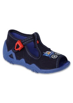 Befado obuwie dziecięce  217P120 niebieskie ze sklepu ButyModne.pl w kategorii Kapcie dziecięce - zdjęcie 174130806