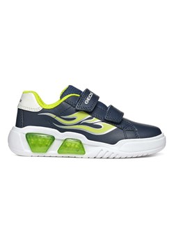 Geox Sneakersy &quot;Lights - Illuminus&quot; w kolorze granatowo-zielonym ze sklepu Limango Polska w kategorii Buty sportowe dziecięce - zdjęcie 174132259