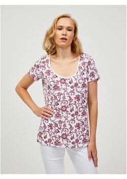 orsay Koszulka w kolorze biało-bordowym ze sklepu Limango Polska w kategorii Bluzki damskie - zdjęcie 174132337