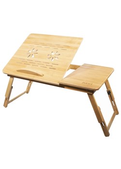 Bambusowy stolik pod laptopa z uchylnym blatem - Mikit 4X ze sklepu Edinos.pl w kategorii Stoliki kawowe - zdjęcie 174135085