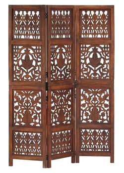 Rzeźbiony parawan pokojowy z drewna mango XXL W4-W21 - id: 43868 - marki Elior - 174137059 Rzeźbiony parawan pokojowy z drewna mango XXL W4-W21 ze sklepu Edinos.pl w kategorii Meble - zdjęcie 174137059