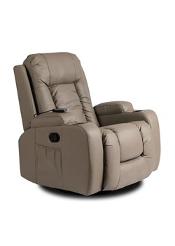 Szary rozkładany fotel z masażem do salonu - Imar 3X ze sklepu Edinos.pl w kategorii Fotele - zdjęcie 174137089