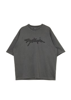 Cropp - Szara koszulka z napisem - szary ze sklepu Cropp w kategorii T-shirty męskie - zdjęcie 174137965