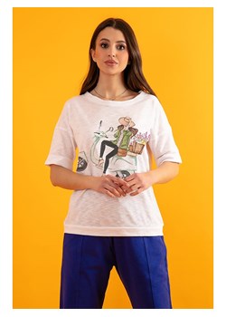 fobya Koszulka w kolorze białym ze sklepu Limango Polska w kategorii Bluzki damskie - zdjęcie 174139299
