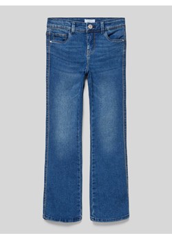 Jeansy o kroju skinny fit z poszerzaną nogawką i 5 kieszeniami model ‘POLLY’ ze sklepu Peek&Cloppenburg  w kategorii Spodnie chłopięce - zdjęcie 174140238