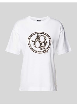 T-shirt z nadrukiem z logo ze sklepu Peek&Cloppenburg  w kategorii Bluzki damskie - zdjęcie 174141908