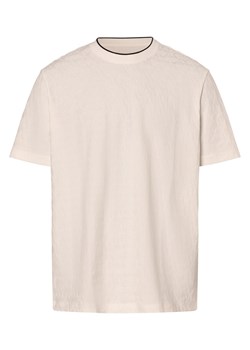 Armani Exchange Koszulka męska Mężczyźni Bawełna écru wypukły wzór tkaniny ze sklepu vangraaf w kategorii T-shirty męskie - zdjęcie 174144988