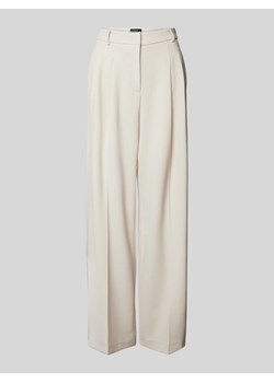 Spodnie materiałowe z szeroką nogawką i kieszeniami z tyłu ze sklepu Peek&Cloppenburg  w kategorii Spodnie damskie - zdjęcie 174146229
