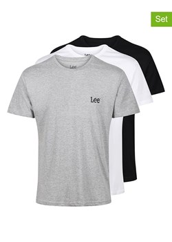 LEE Underwear Koszulki (3 szt.) &quot;Arlen&quot; w kolorze czarnym, białym i szarym ze sklepu Limango Polska w kategorii T-shirty męskie - zdjęcie 174147217