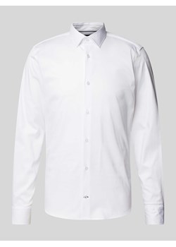 Koszula biznesowa o kroju slim fit z kołnierzykiem typu kent model ‘Pit’ ze sklepu Peek&Cloppenburg  w kategorii Koszule męskie - zdjęcie 174148345