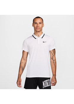 Męska koszulka polo do tenisa Dri-FIT NikeCourt Advantage - Biel ze sklepu Nike poland w kategorii T-shirty męskie - zdjęcie 174148555