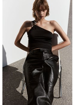 H & M - Top na jedno ramię - Czarny ze sklepu H&M w kategorii Bluzki damskie - zdjęcie 174149146