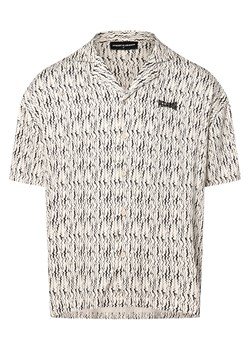 PEGADOR Koszula męska - Zircon Mężczyźni Comfort Fit wiskoza écru wzorzysty ze sklepu vangraaf w kategorii Koszule męskie - zdjęcie 174150006