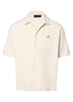 PEGADOR Koszula męska - Libco Mężczyźni Comfort Fit Sztuczne włókno beżowy jednolity ze sklepu vangraaf w kategorii Koszule męskie - zdjęcie 174150007