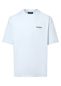 PEGADOR Koszulka męska - Aleso Mężczyźni Bawełna jasnoniebieski nadruk ze sklepu vangraaf w kategorii T-shirty męskie - zdjęcie 174150009