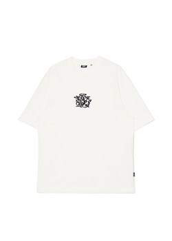 Cropp - Kremowy T-shirt z haftem - kremowy ze sklepu Cropp w kategorii T-shirty męskie - zdjęcie 174150337