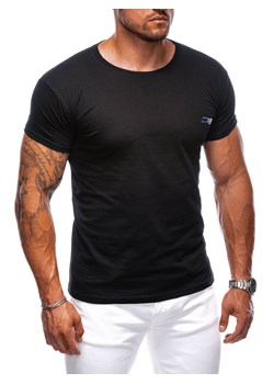 T-shirt męski z nadrukiem 2022S - czarny ze sklepu Edoti w kategorii T-shirty męskie - zdjęcie 174152348