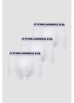 KARL LAGERFELD Komplet białych bokserek Logo Trunk Set 3PACK, Wybierz rozmiar L ze sklepu outfit.pl w kategorii Majtki męskie - zdjęcie 174152447