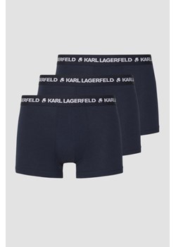 KARL LAGERFELD Komplet granatowych bokserek 3PACK, Wybierz rozmiar XL ze sklepu outfit.pl w kategorii Majtki męskie - zdjęcie 174152469