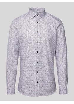 Koszula casualowa o kroju slim fit z drobnym wzorem na całej powierzchni ze sklepu Peek&Cloppenburg  w kategorii Koszule męskie - zdjęcie 174153109