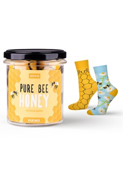 Skarpetki Damskie kolorowe SOXO pure bee honey w słoiku ze sklepu Sklep SOXO w kategorii Skarpetki damskie - zdjęcie 174155076