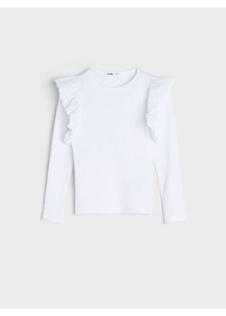 Sinsay - Bluzka z długimi rękawami - biały ze sklepu Sinsay w kategorii Bluzki dziewczęce - zdjęcie 174156258