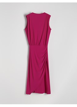 Reserved - Sukienka midi - fuksja ze sklepu Reserved w kategorii Sukienki - zdjęcie 174159637