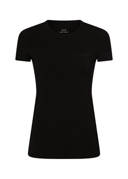 Armani Exchange Koszulka damska Kobiety Bawełna czarny jednolity ze sklepu vangraaf w kategorii Bluzki damskie - zdjęcie 174159665