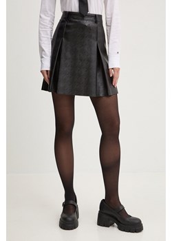 HUGO spódnica kolor czarny mini rozkloszowana 50517643 ze sklepu ANSWEAR.com w kategorii Spódnice - zdjęcie 174160259