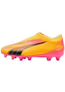 Buty piłkarskie Puma Ultra Match Ll FG/AG 107770 03 pomarańczowe ze sklepu ButyModne.pl w kategorii Buty sportowe dziecięce - zdjęcie 174160505